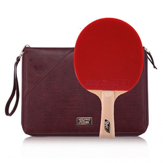 Carbon Fiber Table Tennis Racket Double Pimples-in Rubber Ping Pong  Paddle Bat 
