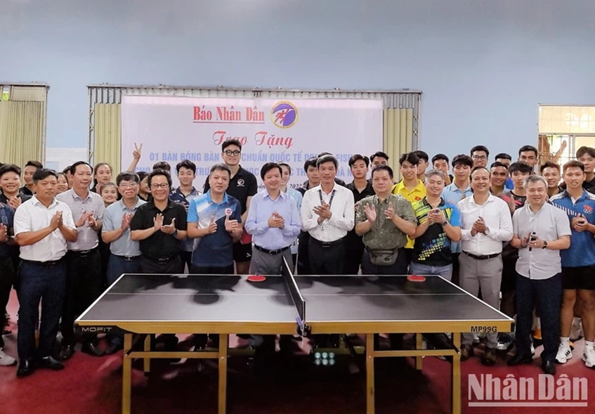 School sports are boosted by the National Table Tennis Championship of Nhan Dan Newspaper